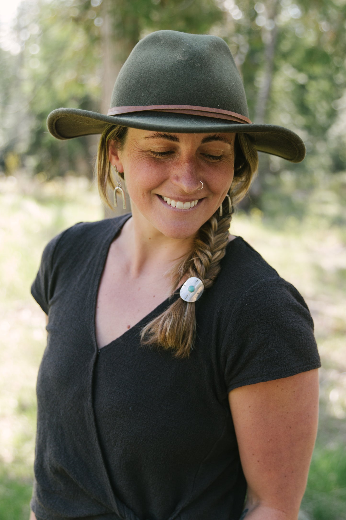 Thick Oxbow Earring