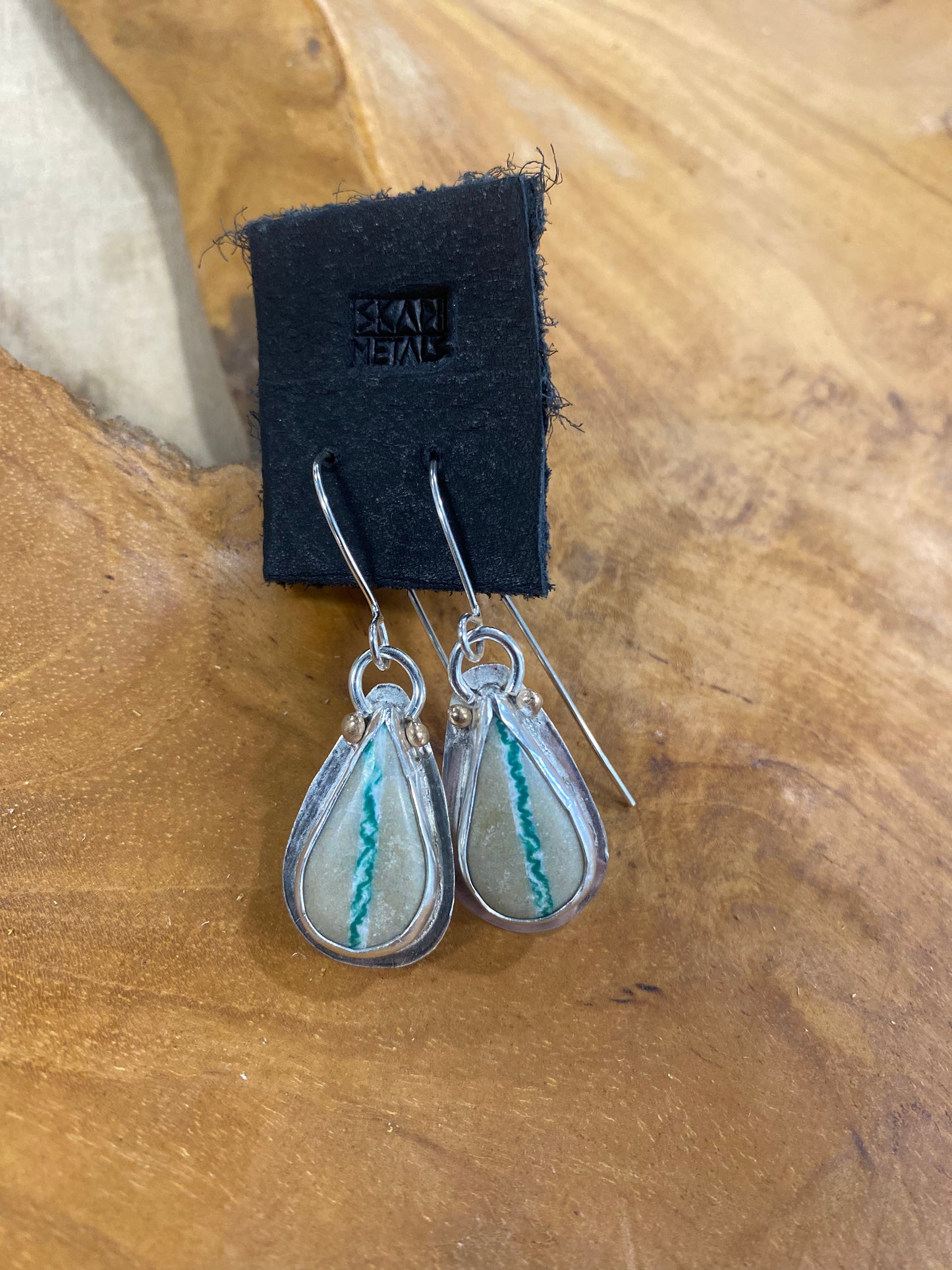 Royston Turquoise Earring with bronze accent