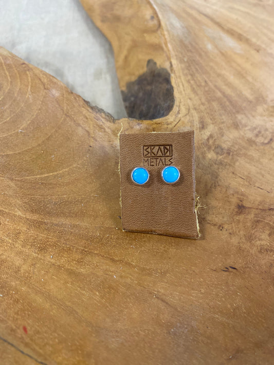 Small Silver and Stone Studs