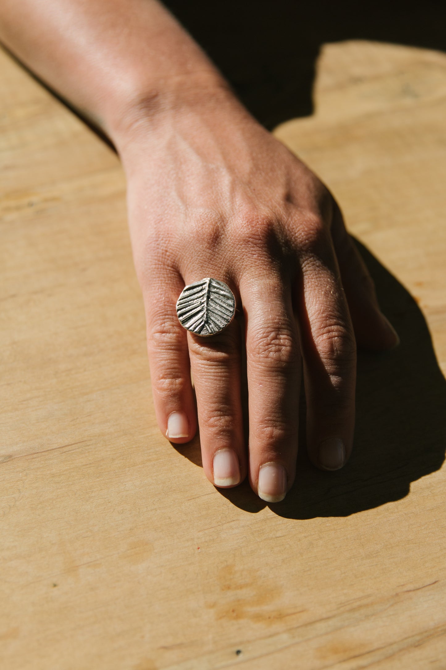 Pine Sandcasted Ring SIZE 6